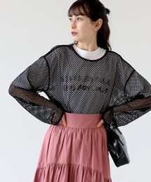 Ray BEAMS | Ray BEAMS / メッシュ ロングスリーブ Tシャツ(Tシャツ/カットソー)