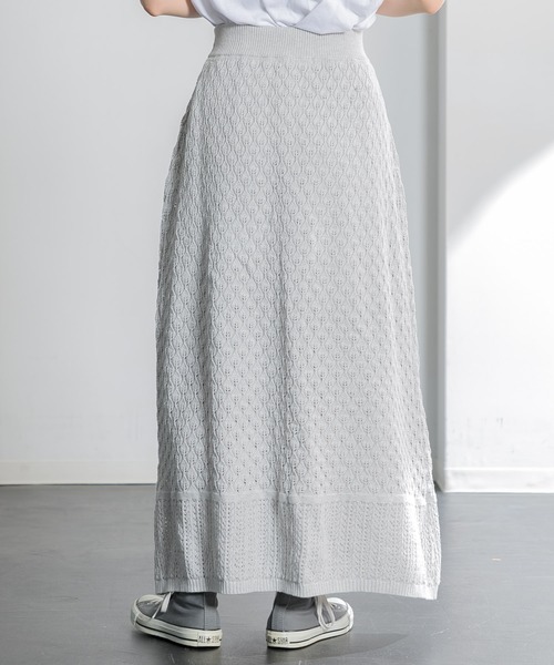 AMERICAN RAG CIE（アメリカンラグシー）の「ニットマキシスカート（スカート・レディース・レッド/グレー・FREE）」の11枚目の写真