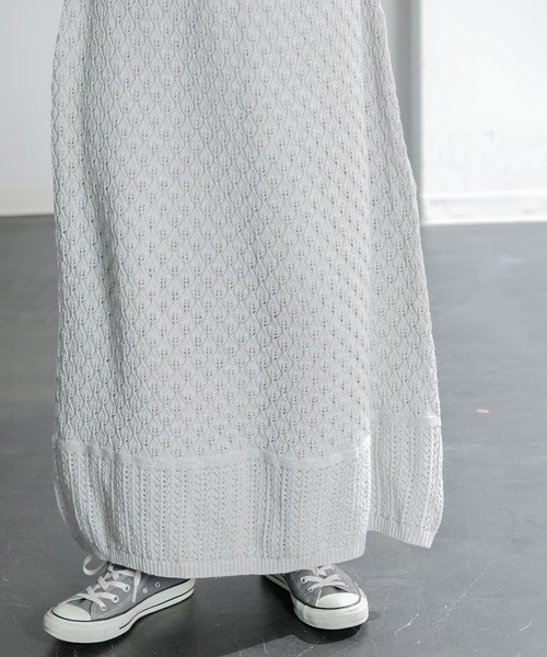 AMERICAN RAG CIE（アメリカンラグシー）の「ニットマキシスカート（スカート・レディース・レッド/グレー・FREE）」の12枚目の写真