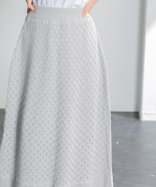 AMERICAN RAG CIE（アメリカンラグシー）の「ニットマキシスカート（スカート・レディース・レッド/グレー・FREE）」の13枚目の写真