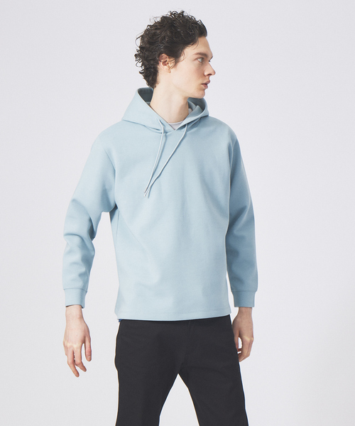 ABAHOUSE GRAY（アバハウスグレイ）の「シルキー ダンボール プルオーバー パーカー（パーカー・メンズ・ホワイト/グリーン/チャコールグレー/グレイッシュブルー/グレイッシュベージュ・46/48）」の5枚目の写真