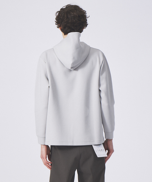 ABAHOUSE GRAY（アバハウスグレイ）の「シルキー ダンボール プルオーバー パーカー（パーカー・メンズ・ホワイト/グリーン/チャコールグレー/グレイッシュブルー/グレイッシュベージュ・46/48）」の8枚目の写真