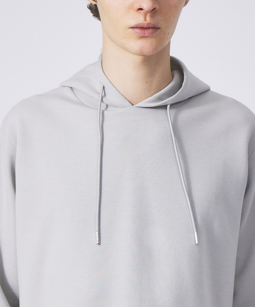 ABAHOUSE GRAY（アバハウスグレイ）の「シルキー ダンボール プルオーバー パーカー（パーカー・メンズ・ホワイト/グリーン/チャコールグレー/グレイッシュブルー/グレイッシュベージュ・46/48）」の9枚目の写真