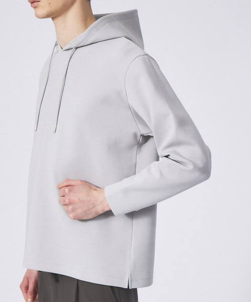 ABAHOUSE GRAY（アバハウスグレイ）の「シルキー ダンボール プルオーバー パーカー（パーカー・メンズ・ホワイト/グリーン/チャコールグレー/グレイッシュブルー/グレイッシュベージュ・46/48）」の10枚目の写真