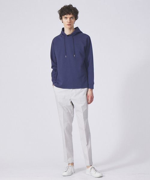 ABAHOUSE GRAY（アバハウスグレイ）の「シルキー ダンボール プルオーバー パーカー（パーカー・メンズ・ホワイト/グリーン/チャコールグレー/グレイッシュブルー/グレイッシュベージュ・46/48）」の14枚目の写真