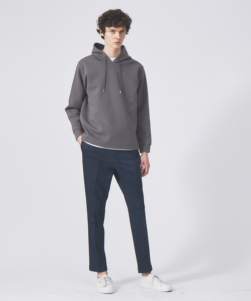 ABAHOUSE GRAY（アバハウスグレイ）の「シルキー ダンボール プルオーバー パーカー（パーカー・メンズ・ホワイト/グリーン/チャコールグレー/グレイッシュブルー/グレイッシュベージュ・46/48）」の16枚目の写真