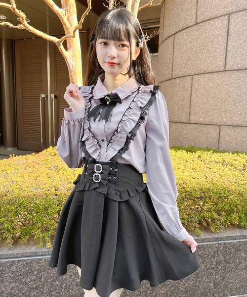 ROJITA(ロジータ)の「ラッフルフリル配色ブラウス(シャツ/ブラウス・レディース・ホワイト/ピンク/ブラック・FREE)」の21枚目の写真