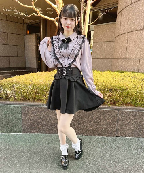 ROJITA(ロジータ)の「ラッフルフリル配色ブラウス(シャツ/ブラウス・レディース・ホワイト/ピンク/ブラック・FREE)」の22枚目の写真