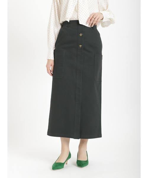 Te chichi（テチチ）の「ロングカーゴスカート（スカート・レディース・オフホワイト/カーキ/チャコール・ﾌﾘ-）」の3枚目の写真