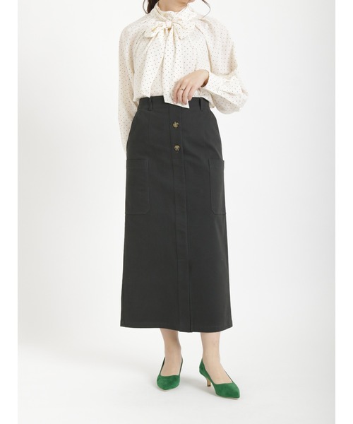 Te chichi（テチチ）の「ロングカーゴスカート（スカート・レディース・オフホワイト/カーキ/チャコール・ﾌﾘ-）」の11枚目の写真