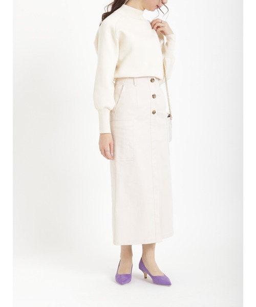 Te chichi（テチチ）の「ロングカーゴスカート（スカート・レディース・オフホワイト/カーキ/チャコール・ﾌﾘ-）」の17枚目の写真