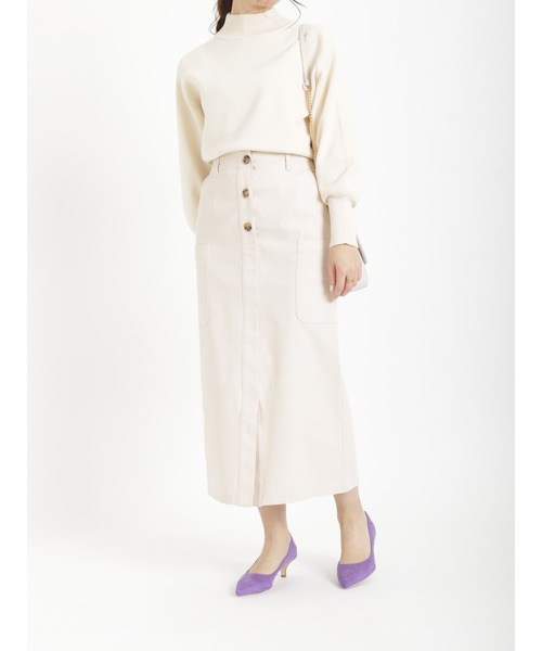 Te chichi（テチチ）の「ロングカーゴスカート（スカート・レディース・オフホワイト/カーキ/チャコール・ﾌﾘ-）」の13枚目の写真