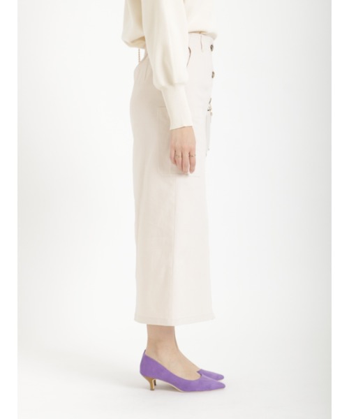 Te chichi（テチチ）の「ロングカーゴスカート（スカート・レディース・オフホワイト/カーキ/チャコール・ﾌﾘ-）」の5枚目の写真