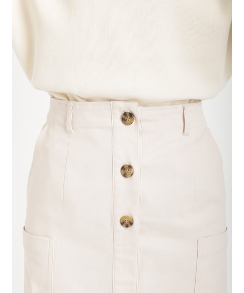 Te chichi（テチチ）の「ロングカーゴスカート（スカート・レディース・オフホワイト/カーキ/チャコール・ﾌﾘ-）」の10枚目の写真