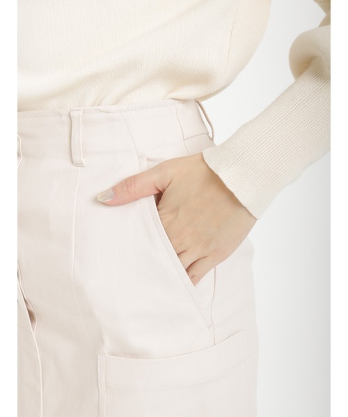 Te chichi（テチチ）の「ロングカーゴスカート（スカート・レディース・オフホワイト/カーキ/チャコール・ﾌﾘ-）」の8枚目の写真
