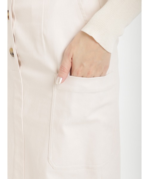 Te chichi（テチチ）の「ロングカーゴスカート（スカート・レディース・オフホワイト/カーキ/チャコール・ﾌﾘ-）」の16枚目の写真