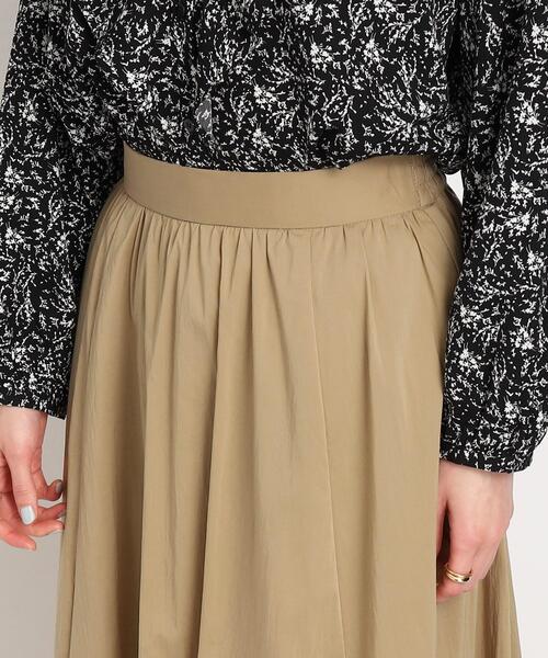 DRESKIP(ドレスキップ)の「◆【一枚で着映え】コットンナイロンフレアースカート(スカート・レディース・グリーン/ピンク系/サンドベージュ/ブラック・02/04/03)」の5枚目の写真