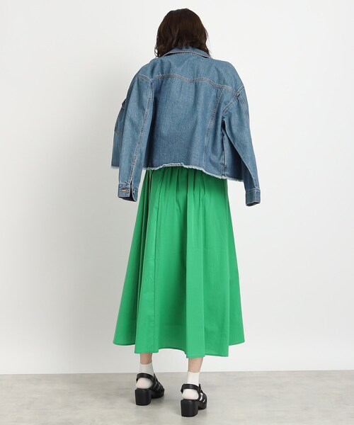 DRESKIP(ドレスキップ)の「◆【一枚で着映え】コットンナイロンフレアースカート(スカート・レディース・グリーン/ピンク系/サンドベージュ/ブラック・02/04/03)」の15枚目の写真