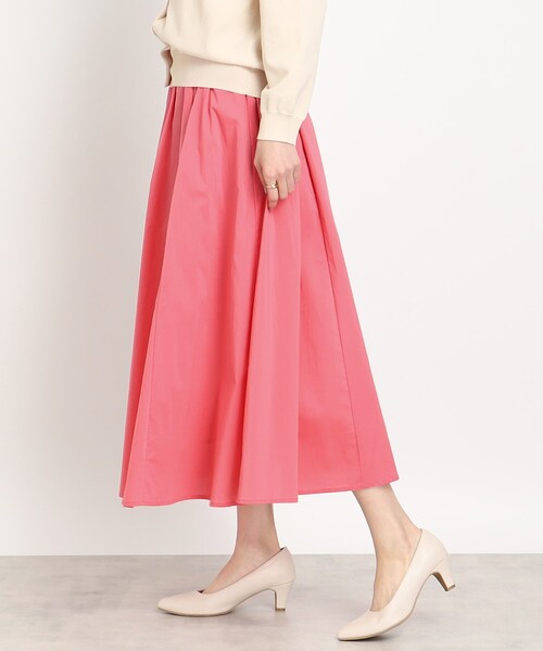 DRESKIP(ドレスキップ)の「◆【一枚で着映え】コットンナイロンフレアースカート(スカート・レディース・グリーン/ピンク系/サンドベージュ/ブラック・02/04/03)」の11枚目の写真