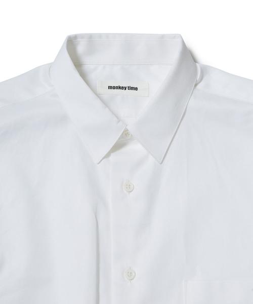 MONKEY TIME(モンキータイム)の「<monkey time> ∴ 100/2 ロングシャツ クォータースリーブ ◆(シャツ/ブラウス・メンズ・ホワイト・MEDIUM/LARGE/SMALL)」の7枚目の写真