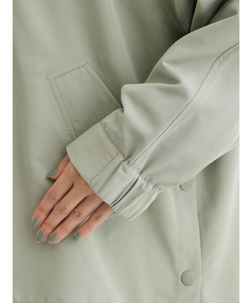 Green　Parks（グリーンパークス）の「花粉防止　フーデッドブルゾン（その他アウター・レディース・カーキ/ネイビー/アイボリー/イエロー・FREE）」の9枚目の写真