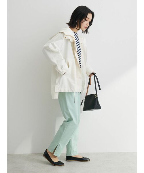 Green　Parks（グリーンパークス）の「花粉防止　フーデッドブルゾン（その他アウター・レディース・カーキ/ネイビー/アイボリー/イエロー・FREE）」の13枚目の写真