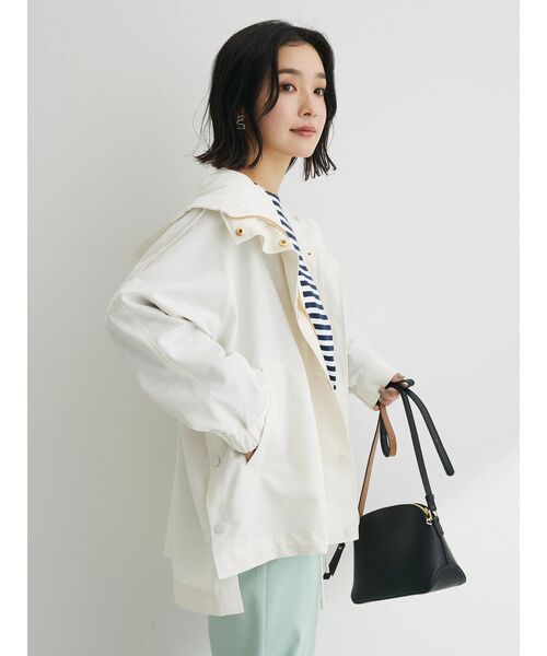 Green　Parks（グリーンパークス）の「花粉防止　フーデッドブルゾン（その他アウター・レディース・カーキ/ネイビー/アイボリー/イエロー・FREE）」の16枚目の写真