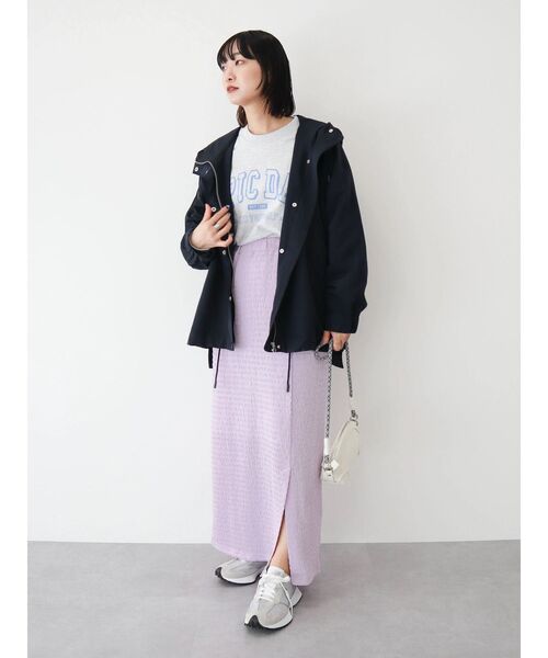 Green　Parks（グリーンパークス）の「花粉防止　フーデッドブルゾン（その他アウター・レディース・カーキ/ネイビー/アイボリー/イエロー・FREE）」の19枚目の写真