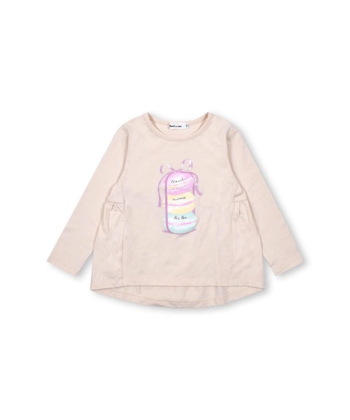 Noeil aime BeBe(ノイユエイムベベ)の「Noeil aime BeBe/後ろ ギャザー マカロン 天竺 Tシャツ (80~130cm)(Tシャツ/カットソー・キッズ・ベージュ/パープル・110/80/90/130/120/100)」の21枚目の写真