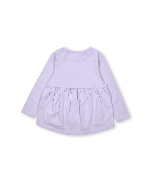 Noeil aime BeBe(ノイユエイムベベ)の「Noeil aime BeBe/後ろ ギャザー マカロン 天竺 Tシャツ (80~130cm)(Tシャツ/カットソー・キッズ・ベージュ/パープル・110/80/90/130/120/100)」の18枚目の写真