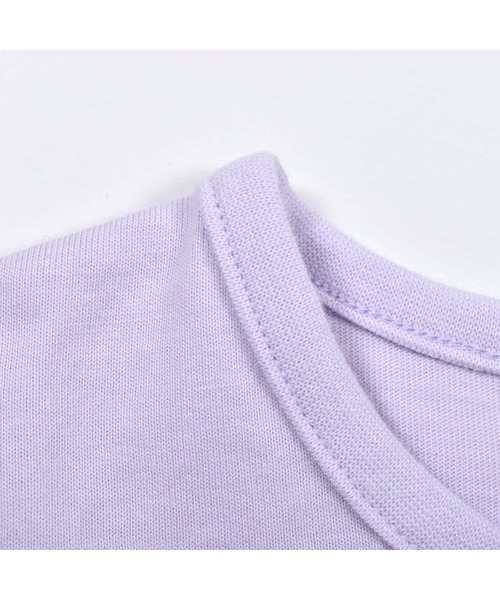 Noeil aime BeBe(ノイユエイムベベ)の「Noeil aime BeBe/後ろ ギャザー マカロン 天竺 Tシャツ (80~130cm)(Tシャツ/カットソー・キッズ・ベージュ/パープル・110/80/90/130/120/100)」の20枚目の写真