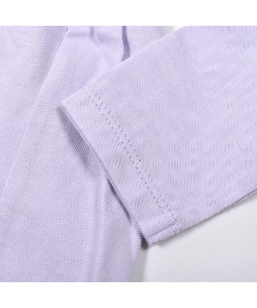 Noeil aime BeBe(ノイユエイムベベ)の「Noeil aime BeBe/後ろ ギャザー マカロン 天竺 Tシャツ (80~130cm)(Tシャツ/カットソー・キッズ・ベージュ/パープル・110/80/90/130/120/100)」の14枚目の写真