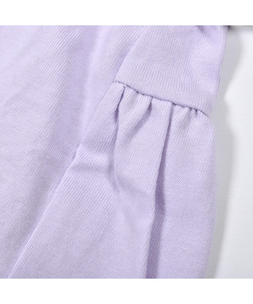 Noeil aime BeBe(ノイユエイムベベ)の「Noeil aime BeBe/後ろ ギャザー マカロン 天竺 Tシャツ (80~130cm)(Tシャツ/カットソー・キッズ・ベージュ/パープル・110/80/90/130/120/100)」の5枚目の写真
