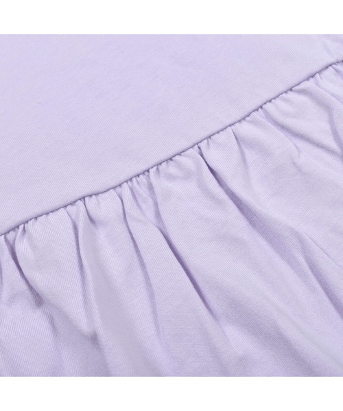 Noeil aime BeBe(ノイユエイムベベ)の「Noeil aime BeBe/後ろ ギャザー マカロン 天竺 Tシャツ (80~130cm)(Tシャツ/カットソー・キッズ・ベージュ/パープル・110/80/90/130/120/100)」の11枚目の写真