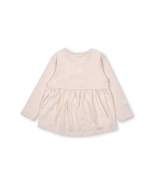 Noeil aime BeBe(ノイユエイムベベ)の「Noeil aime BeBe/後ろ ギャザー マカロン 天竺 Tシャツ (80~130cm)(Tシャツ/カットソー・キッズ・ベージュ/パープル・110/80/90/130/120/100)」の17枚目の写真