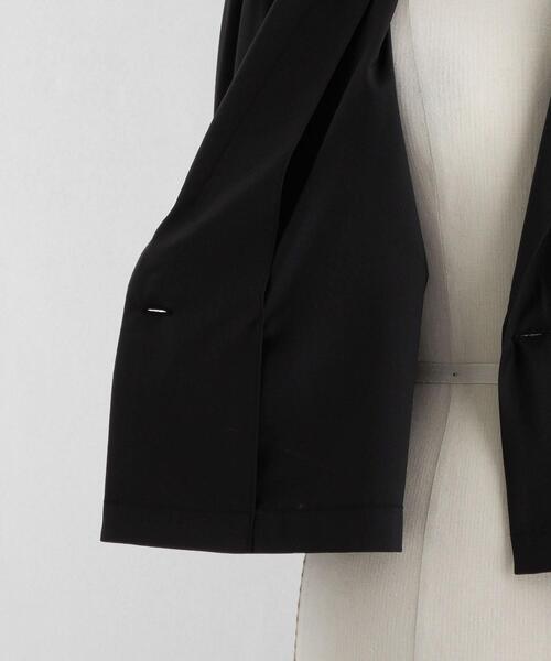 LOEFF（ロエフ）の「＜LOEFF＞ W トロピカル クロップド ジャケット（テーラードジャケット・レディース・ブラック/グレー・0/1）」の10枚目の写真