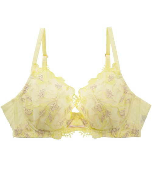 mignon la vie a duex(ミニヨン ラヴィアドゥ)の「【Shell&Tulip/シェル&チューリップ】ブラジャー 単品(ブラジャー・レディース・ライトブラウン/ネイビー/イエロー・B70/B75/B80/C65/C70/C75/C80/D65/D70/D75/D80/E65/E70/E75/F65/F70/F75)」の1枚目の写真