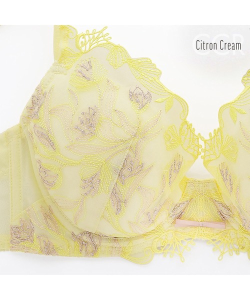 mignon la vie a duex(ミニヨン ラヴィアドゥ)の「【Shell&Tulip/シェル&チューリップ】ブラジャー 単品(ブラジャー・レディース・ライトブラウン/ネイビー/イエロー・B70/B75/B80/C65/C70/C75/C80/D65/D70/D75/D80/E65/E70/E75/F65/F70/F75)」の6枚目の写真