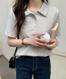 半袖ポロ衿Tシャツ