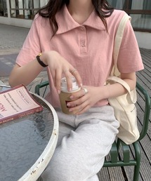 半袖ポロ衿Tシャツ