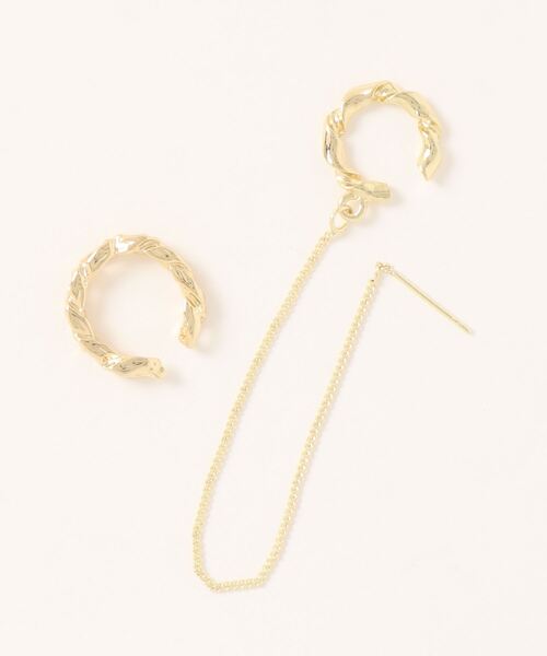 PARKS TOKYO SELECT（パークストウキョウセレクト）の「イヤーカフ2点セット（イヤーカフ・レディース・シルバー/ゴールド・FREE）」の4枚目の写真