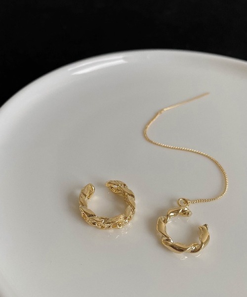 PARKS TOKYO SELECT（パークストウキョウセレクト）の「イヤーカフ2点セット（イヤーカフ・レディース・シルバー/ゴールド・FREE）」の3枚目の写真