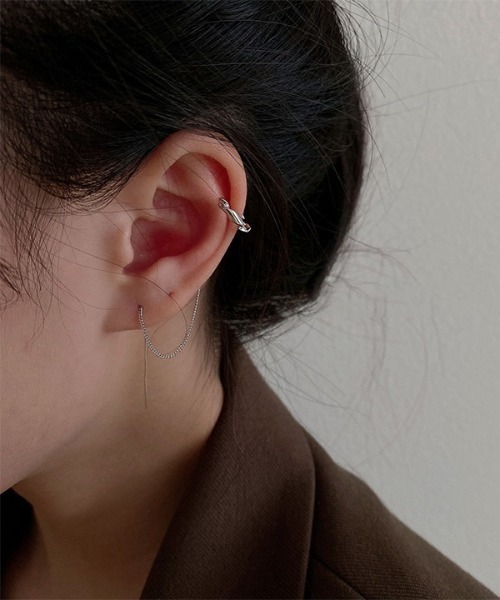 PARKS TOKYO SELECT（パークストウキョウセレクト）の「イヤーカフ2点セット（イヤーカフ・レディース・シルバー/ゴールド・FREE）」の6枚目の写真