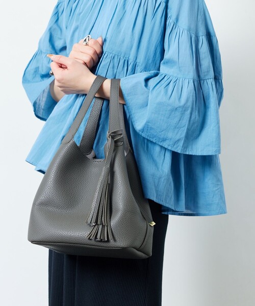 FREAK'S STORE（フリークスストア）の「【限定展開】フリンジハンドバッグ（ハンドバッグ・レディース・ベージュ/ブラック/チャコール・ONE SIZE）」の17枚目の写真