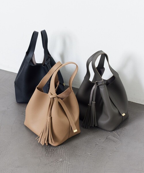 FREAK'S STORE（フリークスストア）の「【限定展開】フリンジハンドバッグ（ハンドバッグ・レディース・ベージュ/ブラック/チャコール・ONE SIZE）」の5枚目の写真