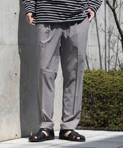 GLOSTER（グロスター）の「【GLOSTER/グロスター】サマートロピカル タック入りイージーパンツ イージーケア（その他パンツ・メンズ・グレイッシュベージュ/グリーン/ネイビー・S/L/M）」の13枚目の写真