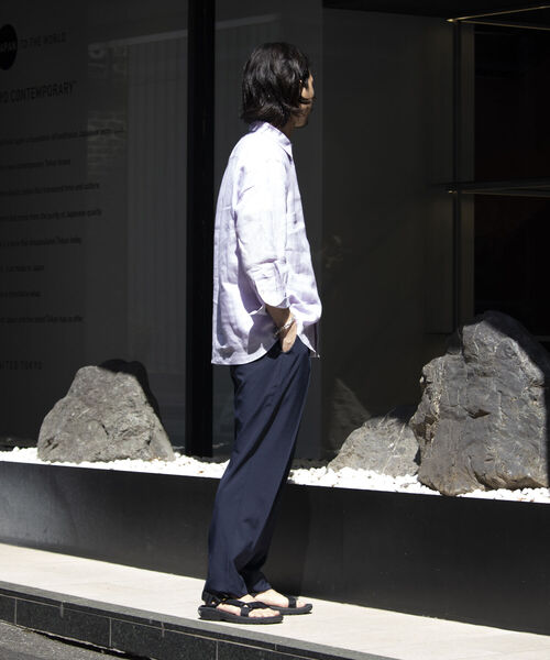 GLOSTER（グロスター）の「【GLOSTER/グロスター】サマートロピカル タック入りイージーパンツ イージーケア（その他パンツ・メンズ・グレイッシュベージュ/グリーン/ネイビー・S/L/M）」の18枚目の写真