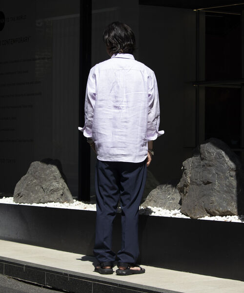 GLOSTER（グロスター）の「【GLOSTER/グロスター】サマートロピカル タック入りイージーパンツ イージーケア（その他パンツ・メンズ・グレイッシュベージュ/グリーン/ネイビー・S/L/M）」の19枚目の写真