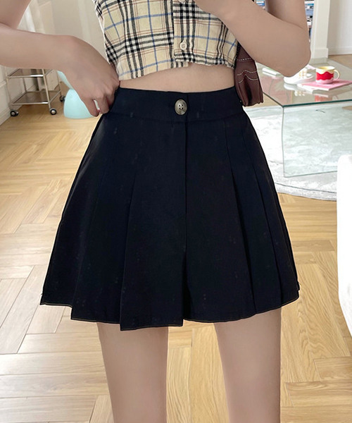 c.u.l（シーユーエル）の「プリーツ入りキュロットパンツ culw433（その他パンツ・レディース・ブラック・L/M/XL）」の4枚目の写真