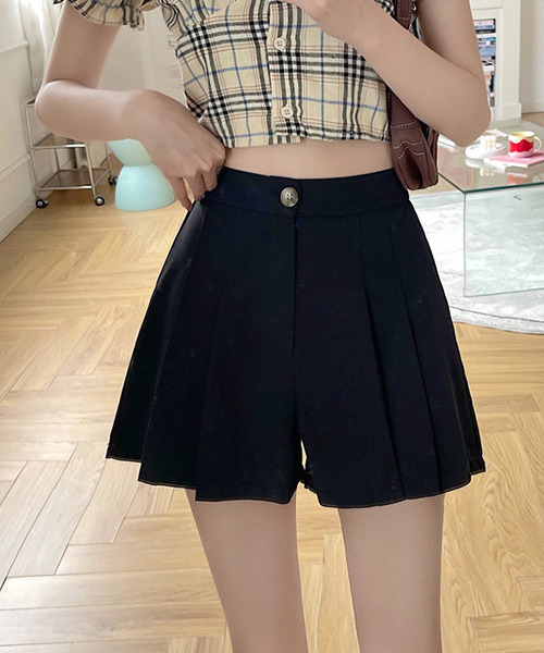 c.u.l（シーユーエル）の「プリーツ入りキュロットパンツ culw433（その他パンツ・レディース・ブラック・L/M/XL）」の8枚目の写真